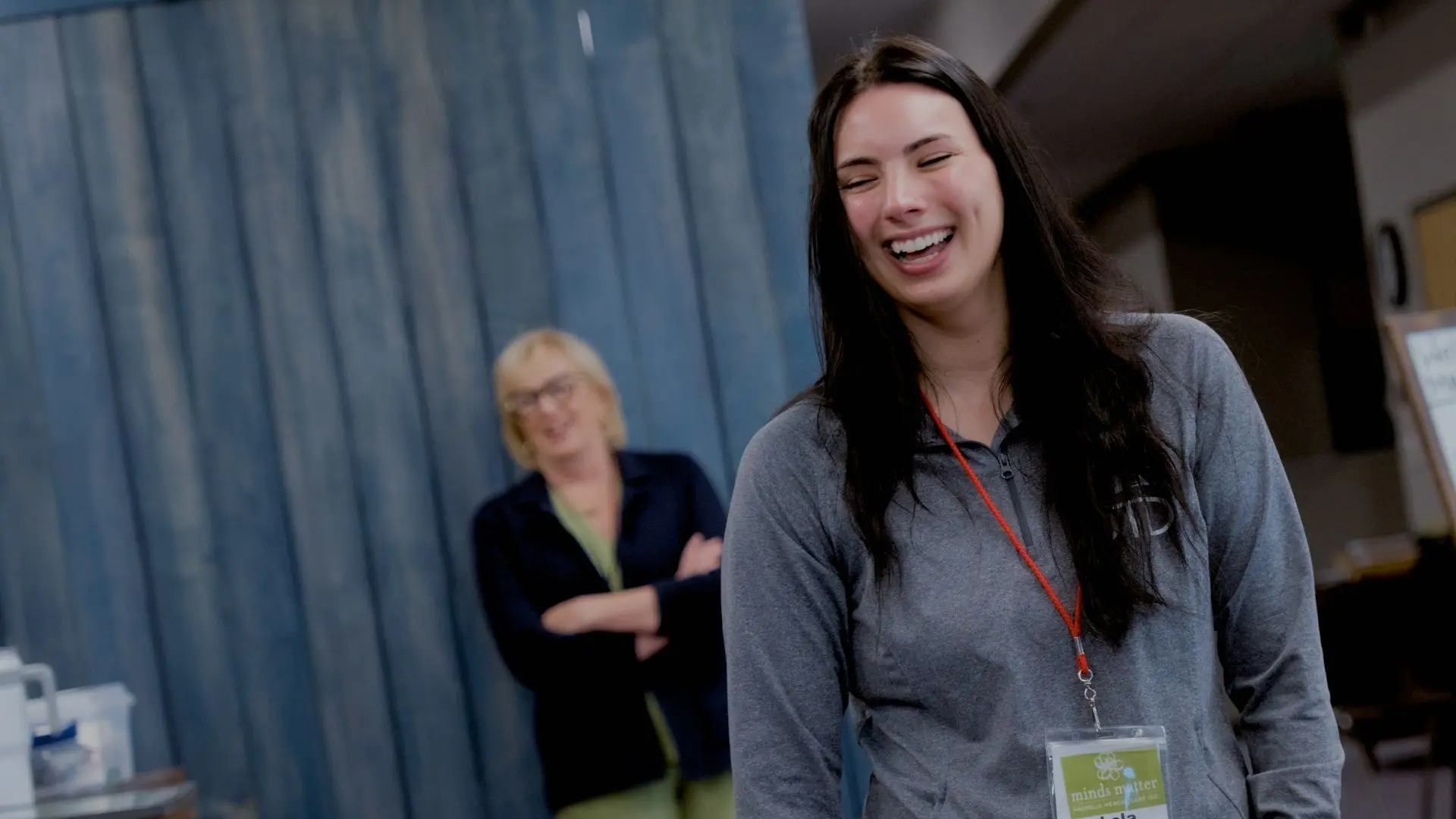photo of Magnolia Center for Brain Health Program Coordinator Lola smiling during a caregiver support session