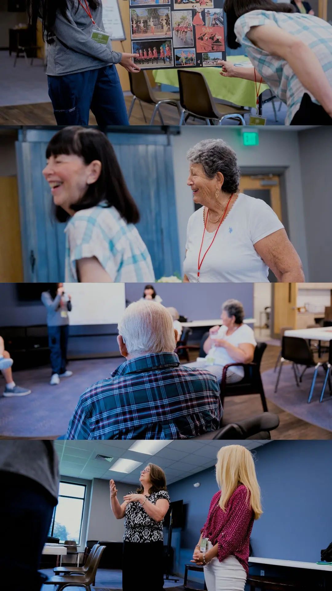various photos of participants and facilitators at sessions provided by the Magnolia Center for Brain Health in Lancaster SC